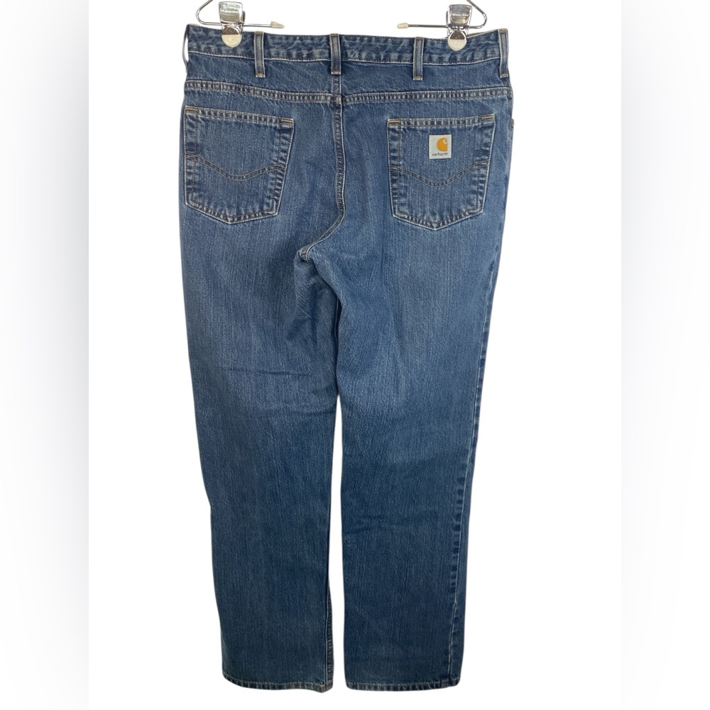 Carhartt Relaxed Fit Blue Denim Jeans Women’s Size 12/32 - Picture 2 of 5
